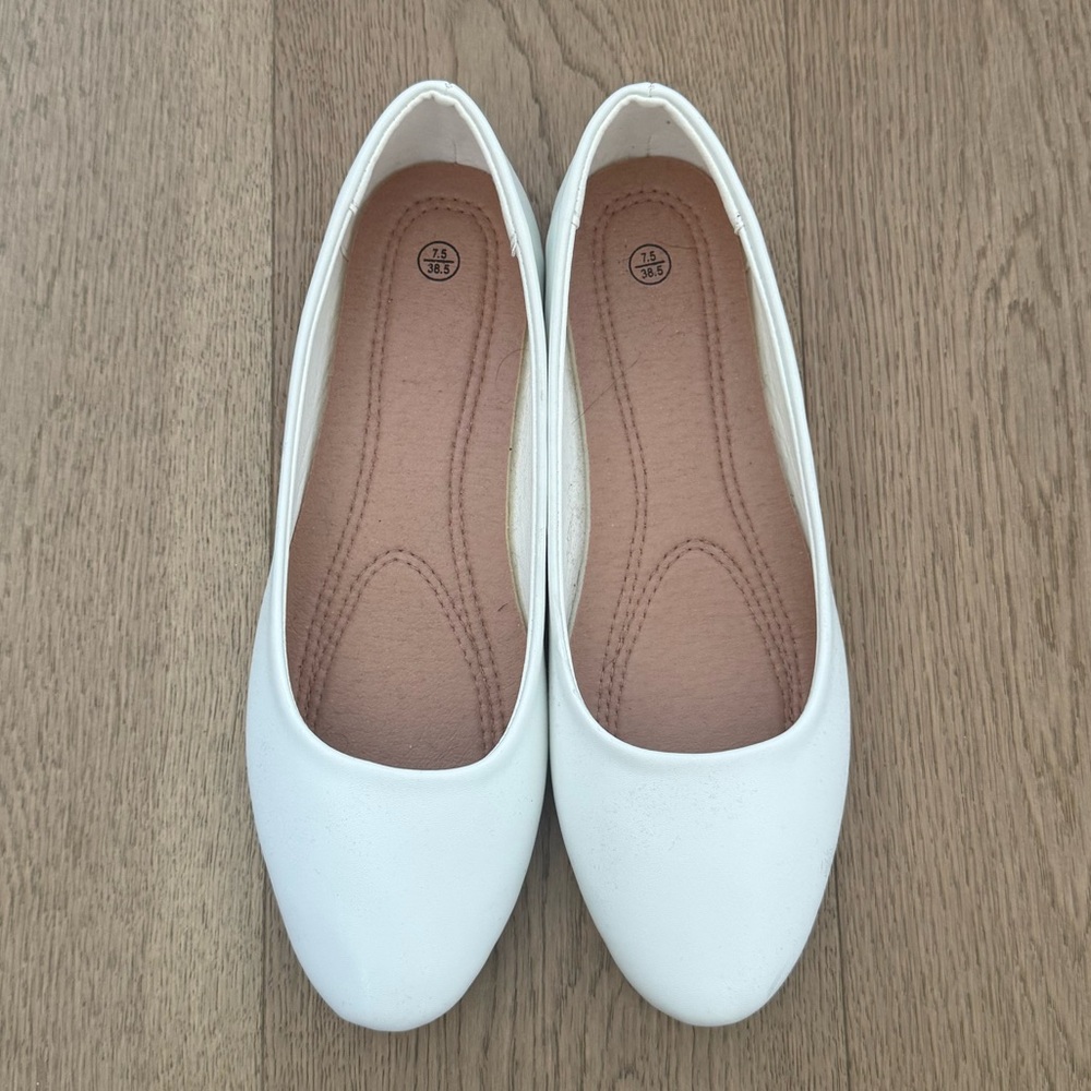White Ballet Flats - Brand New